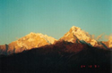 Sunrise over Annapurna mounatin range from Poon Hill