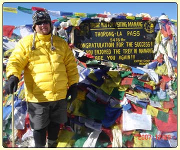  Ross at Thorang La Pass, Trekking in round Annapurna area, Manang, Annapurna Region, Annapurna curcuit trek