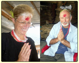 Ariely family, attending Dashin festival Nepal