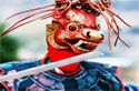 Bhutan mask dance in the festival
